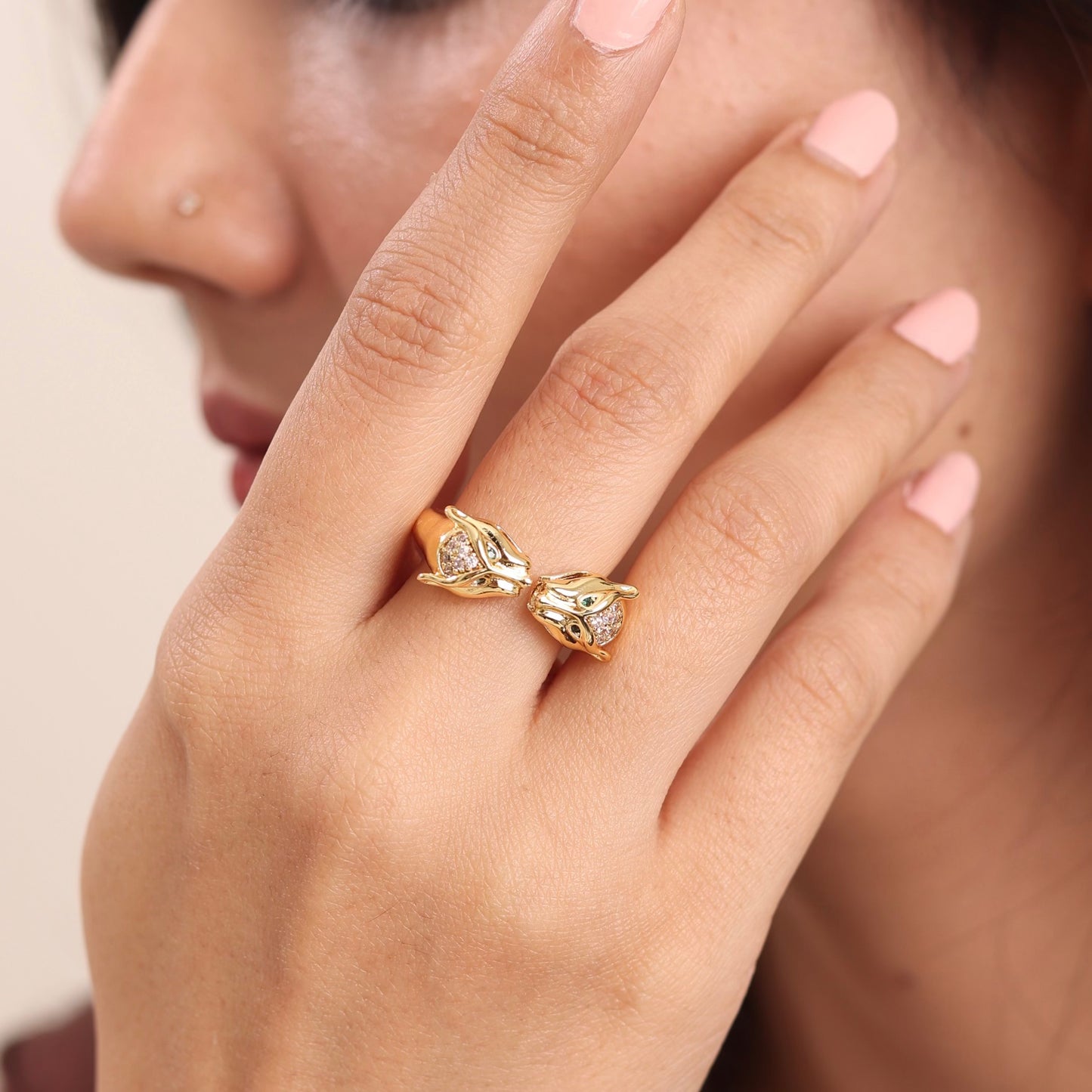 Jaguar 18K Gold Plated Ring