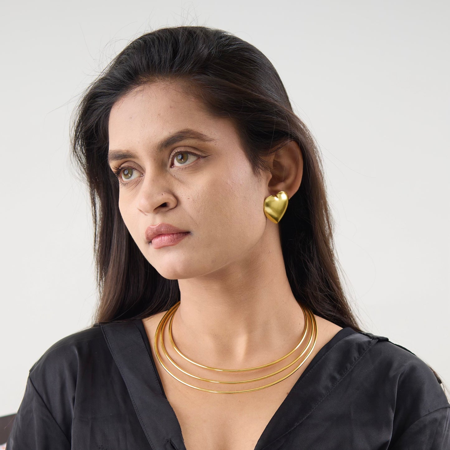 18K Gold Plated Three Layered Hasli