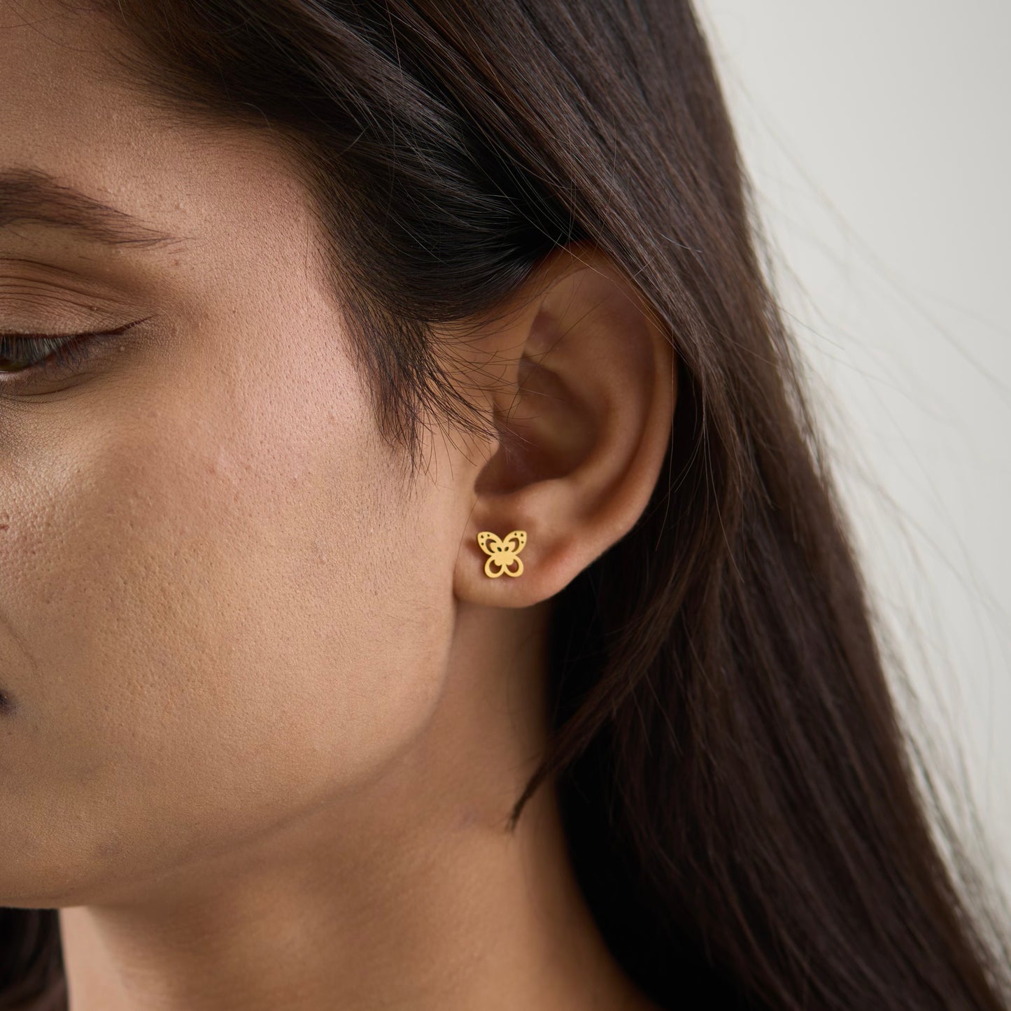 18K Gold Plated Little Butterfly Earring