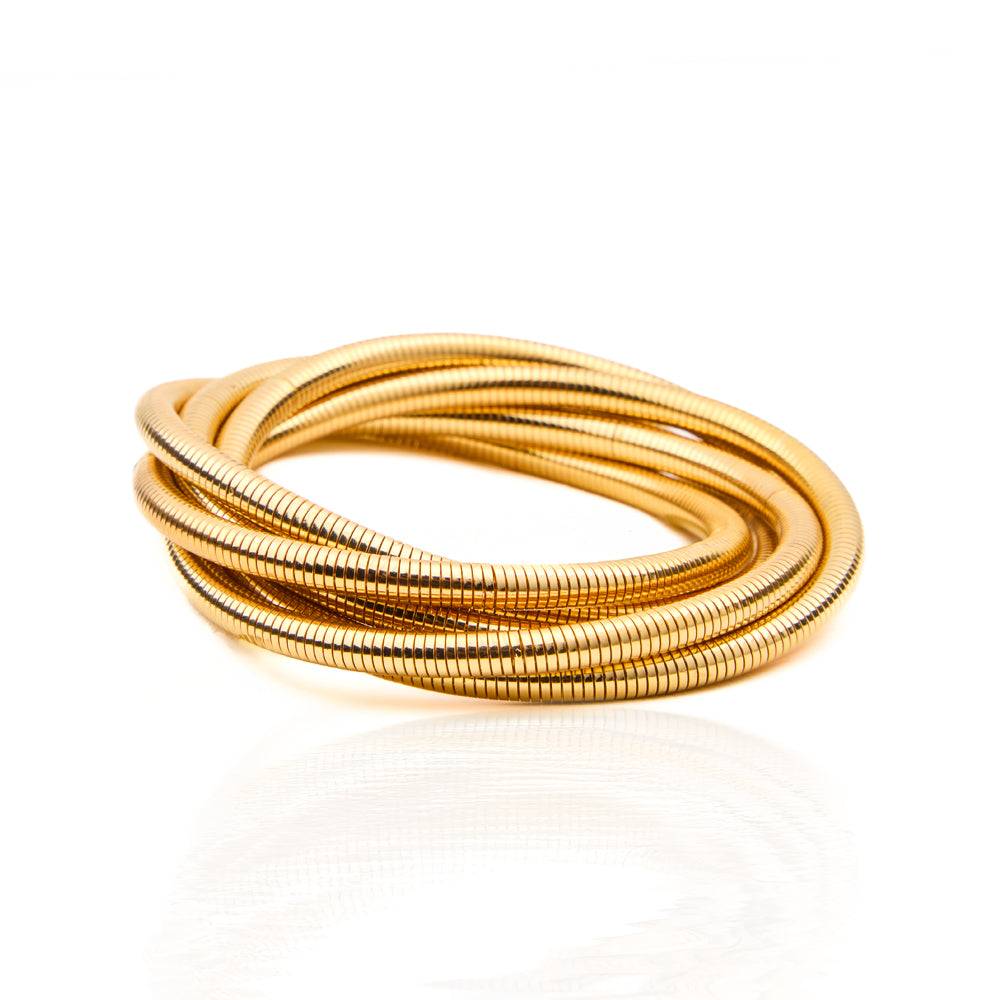 18K Gold Plated Tangled Multistrand Bracelet