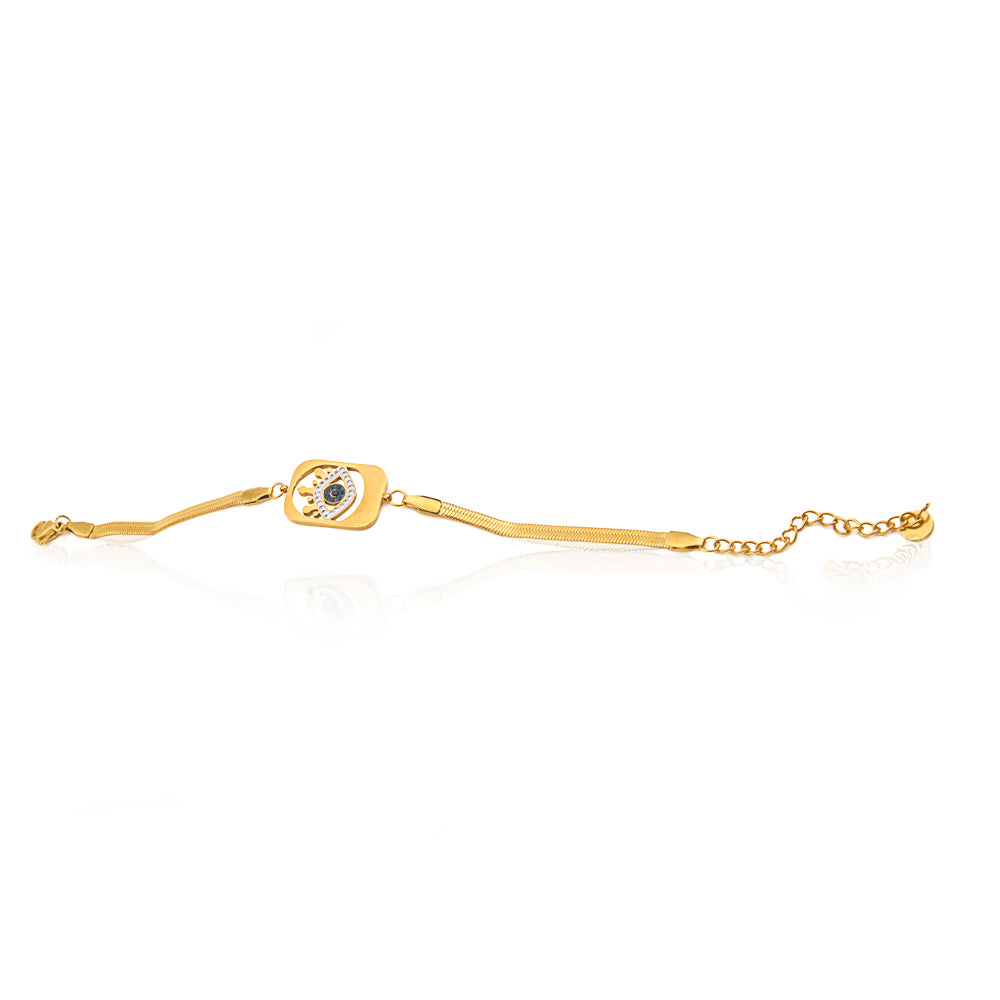 Cubic Evil Eye Bracelete