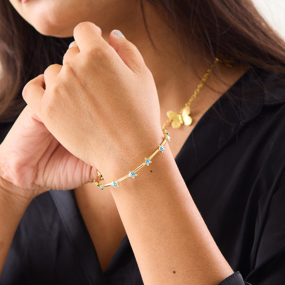 Starry Charm 18K Gold-Plated Anti-Tarnish Bracelet