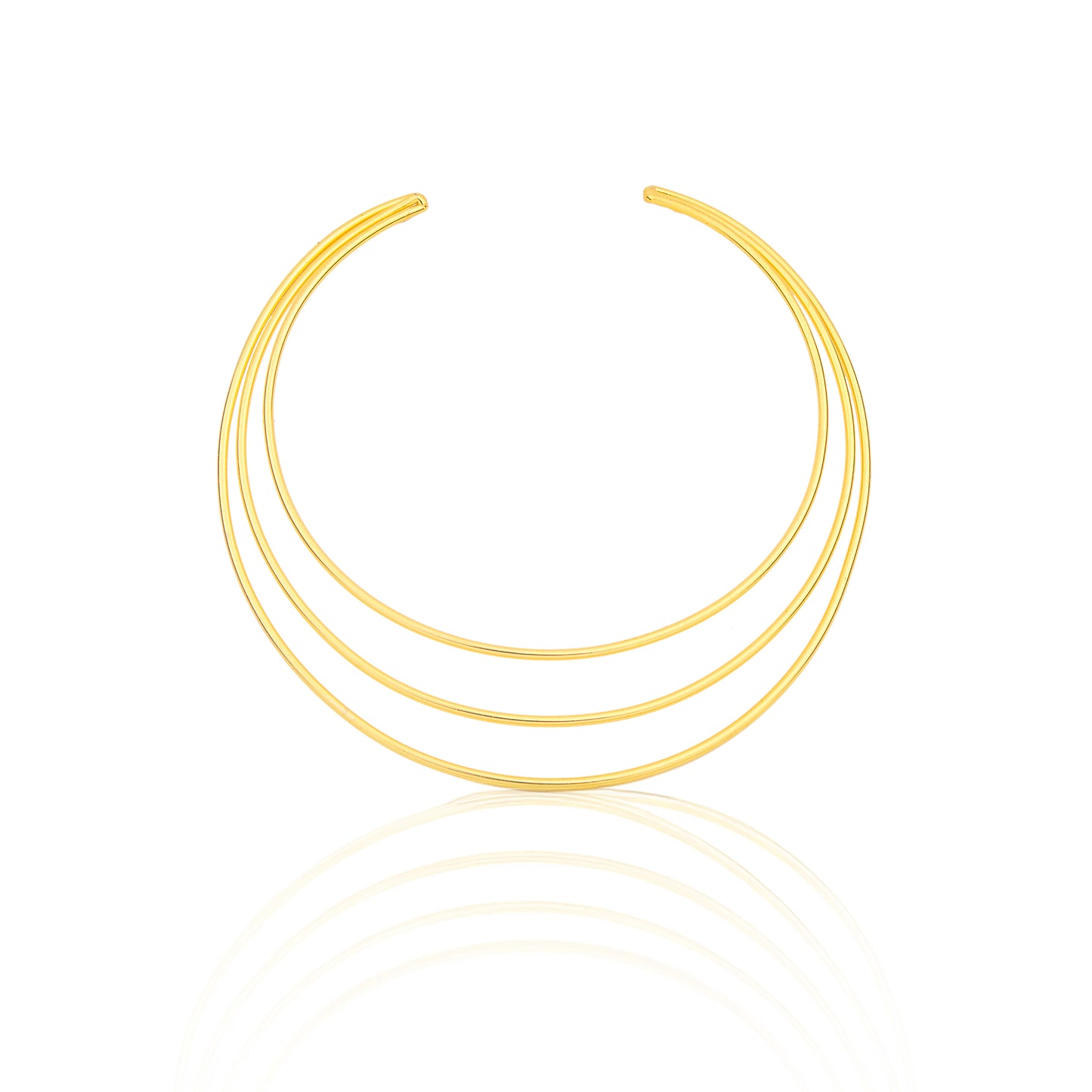 18K Gold Plated Three Layered Hasli