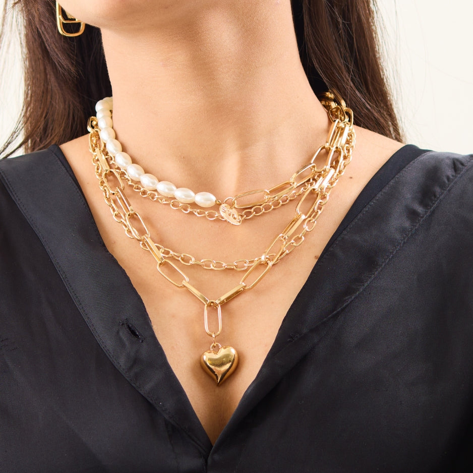 18K Gold Plated Chunky Necklace