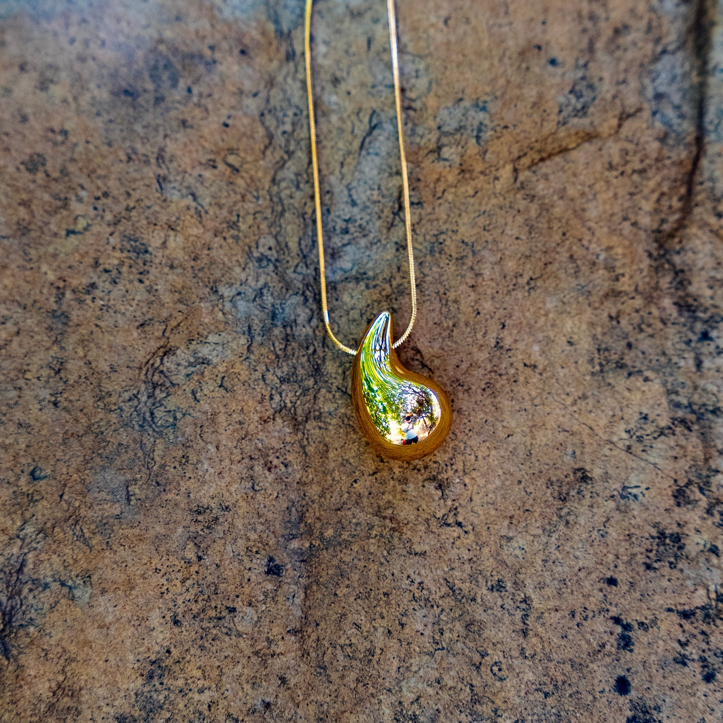 Chunky Tear Drop Necklace
