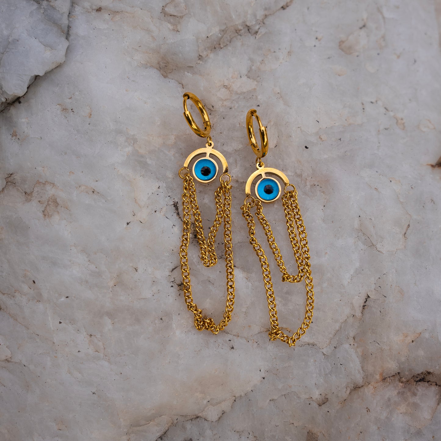 Turquoise Evil Eye Earring
