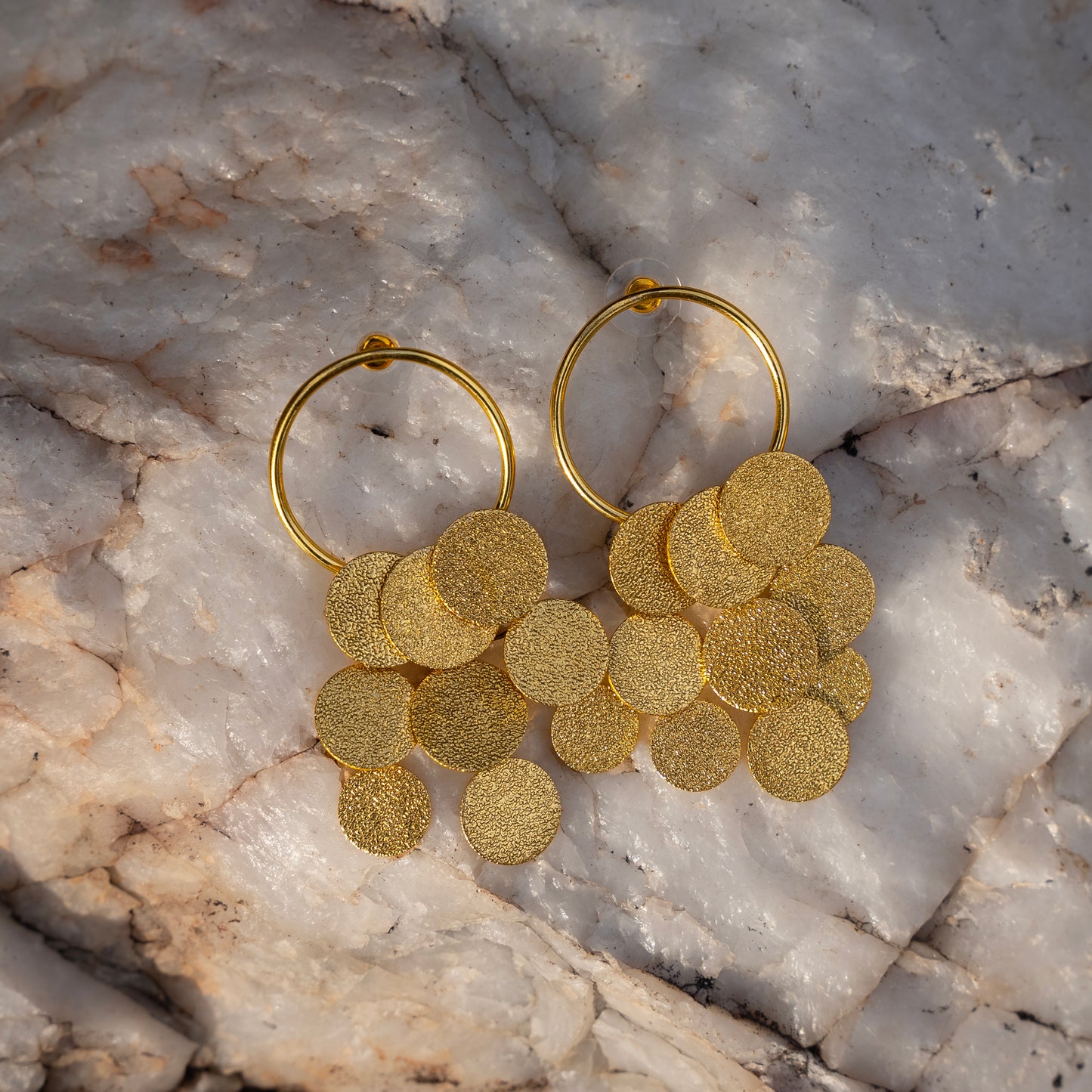Coin Cascade Earring