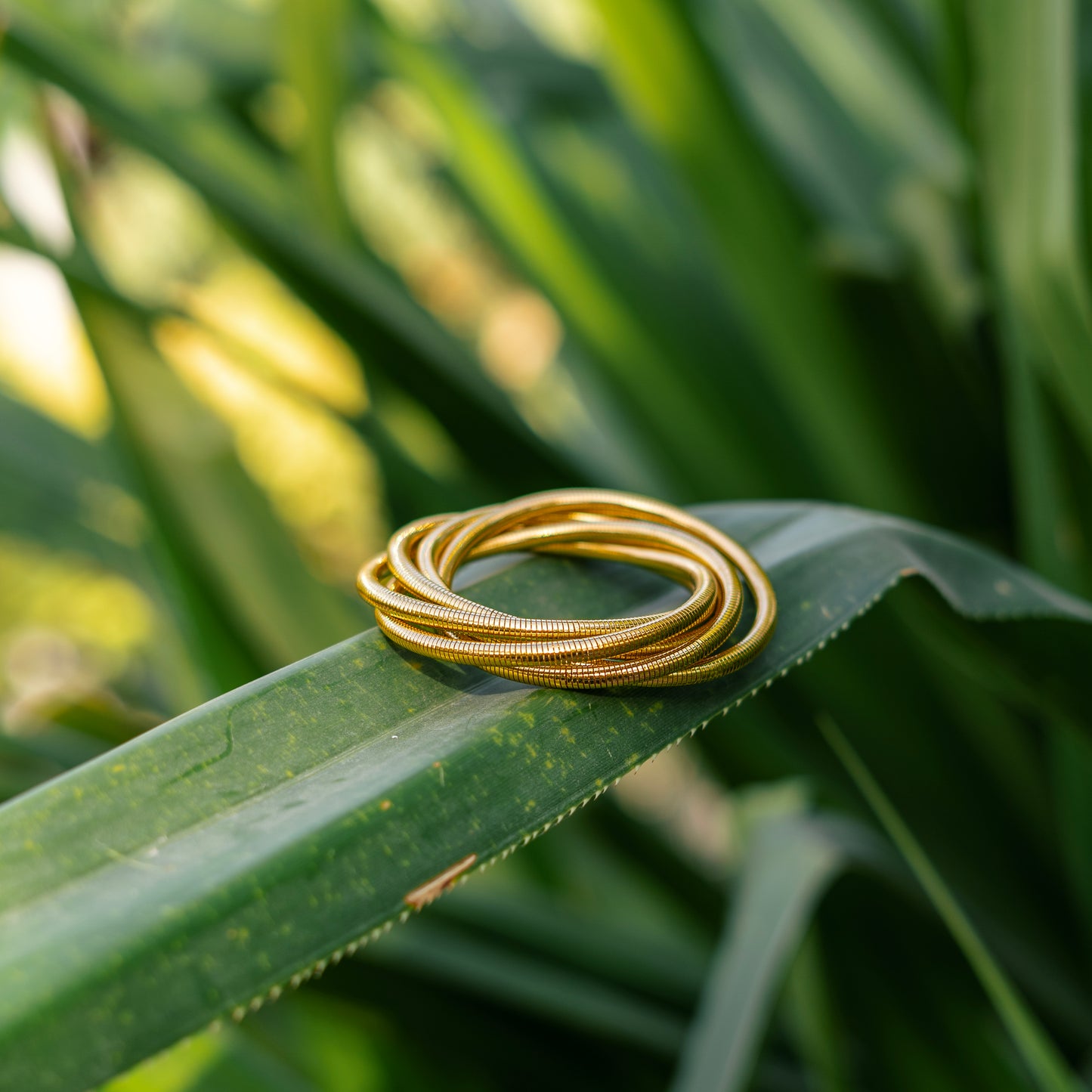 18K Gold Plated Tangled Multistrand Bracelet
