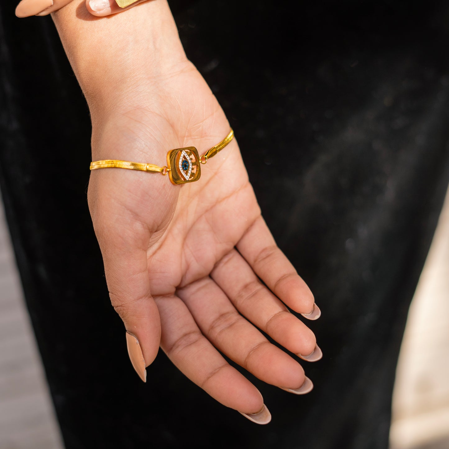 Cubic Evil Eye Bracelete