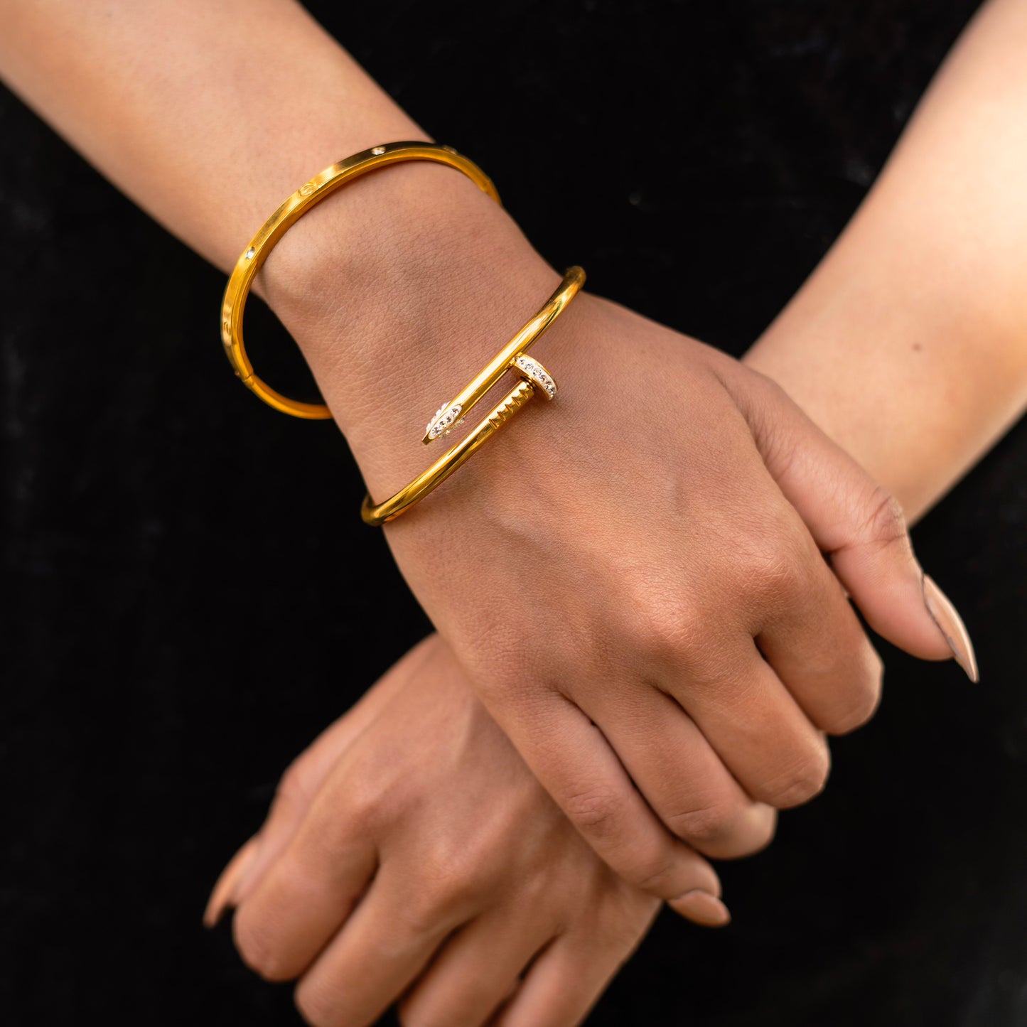 18K Gold Plated Cartier Combo Kada