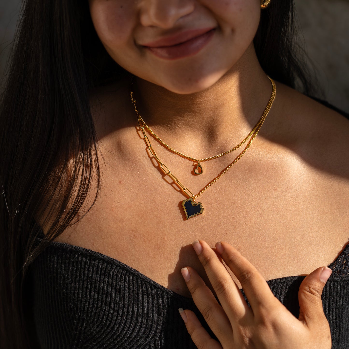 Black Heart Necklace