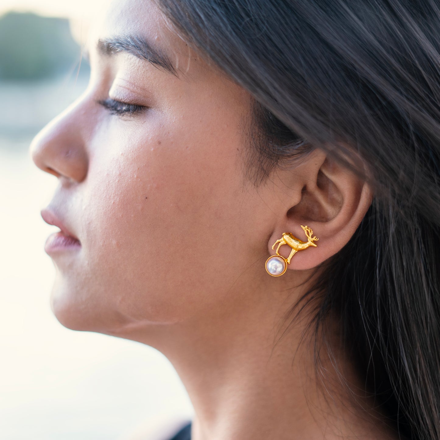 Reindeer Studs Earring