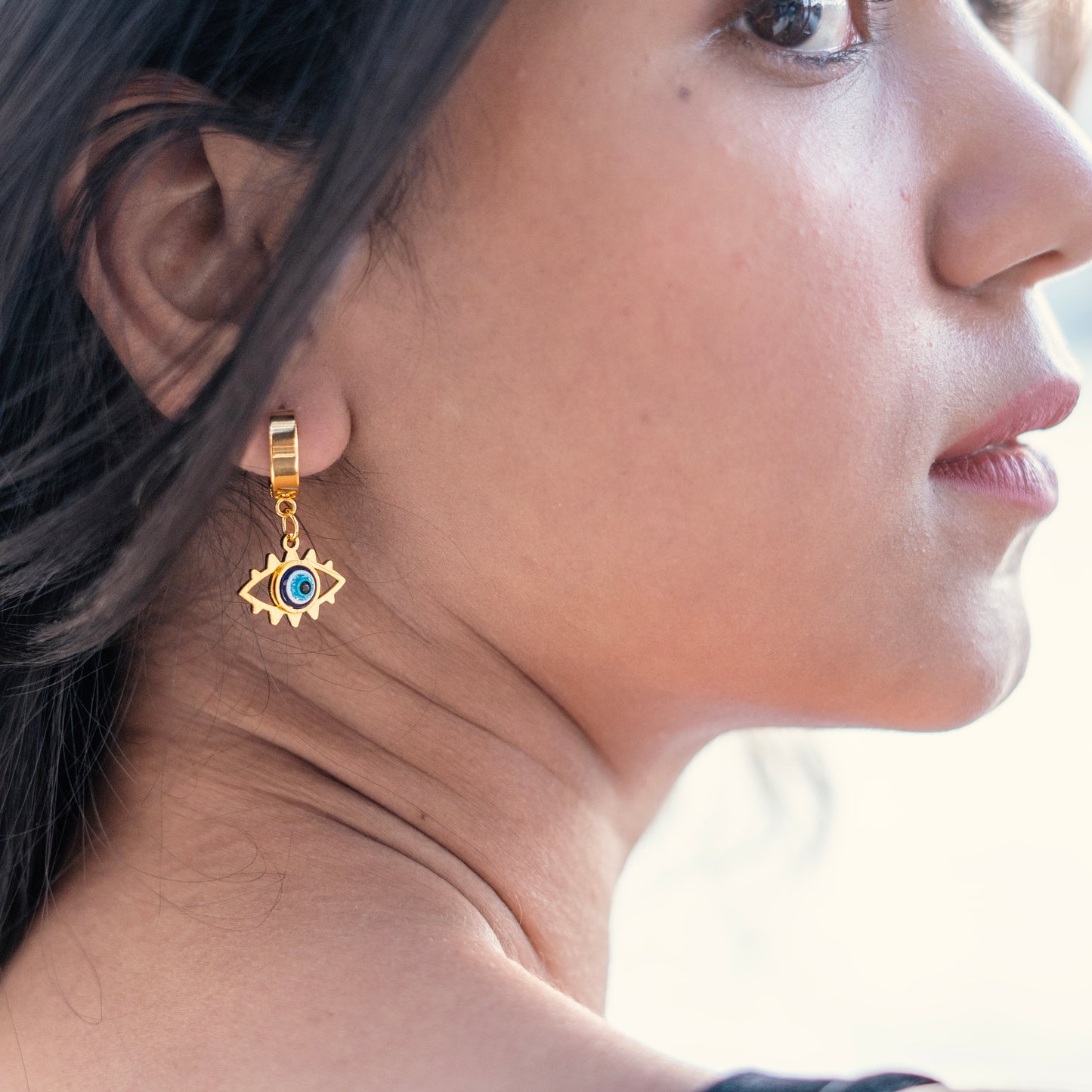 Dangle Evil Eye Earring