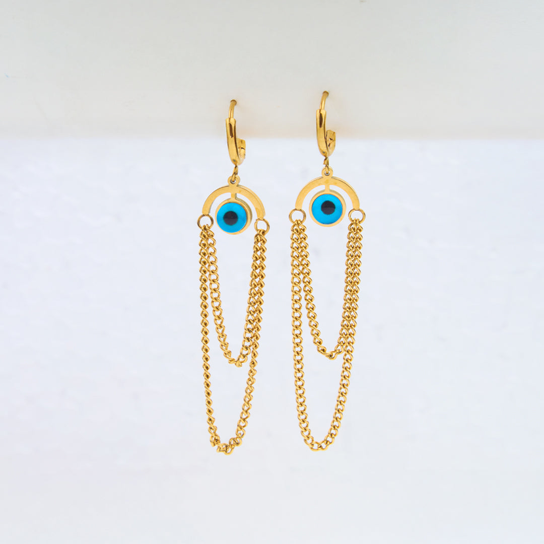 Turquoise Evil Eye Earring