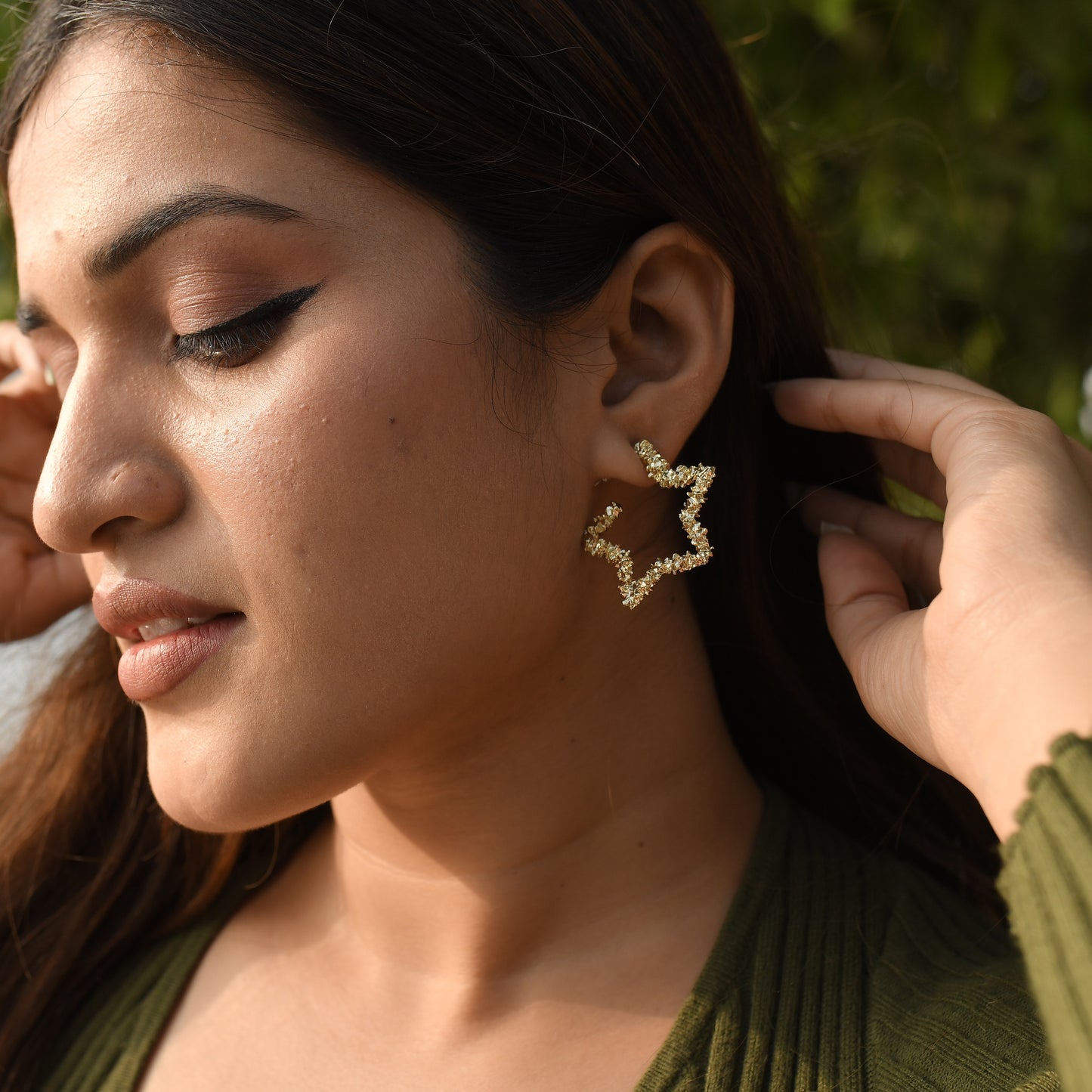 18K Gold Plated Star Shine Earring
