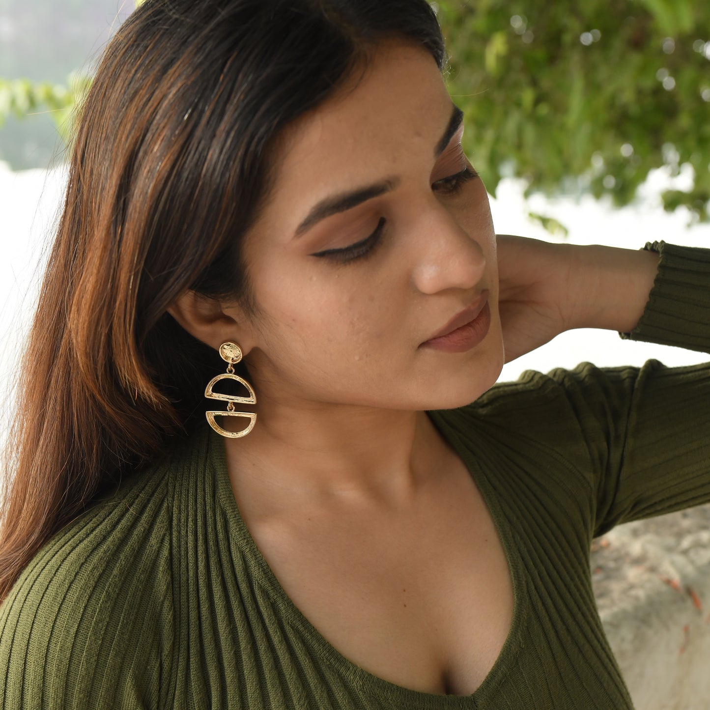 18K Gold Plated Drop Earring