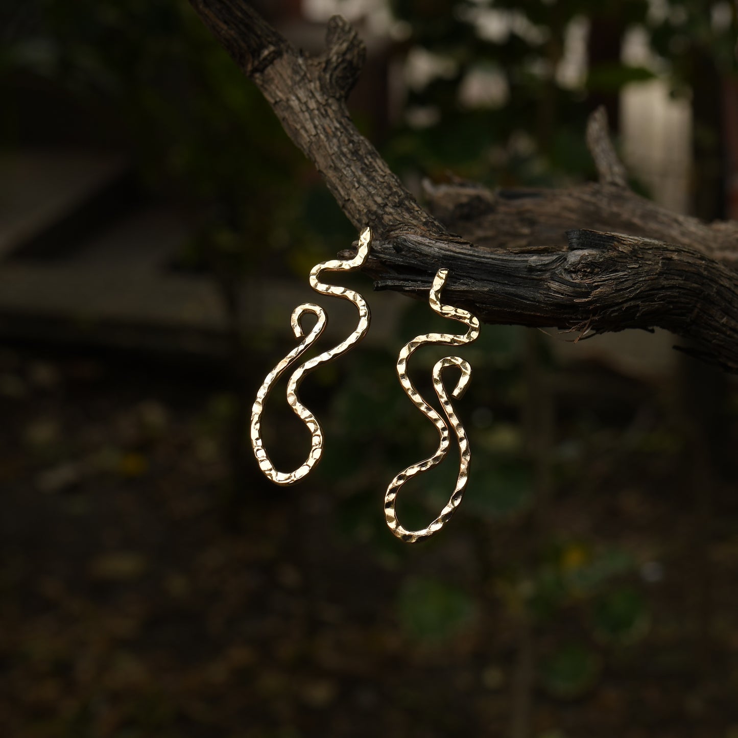 18K Gold Plated Snake Earring