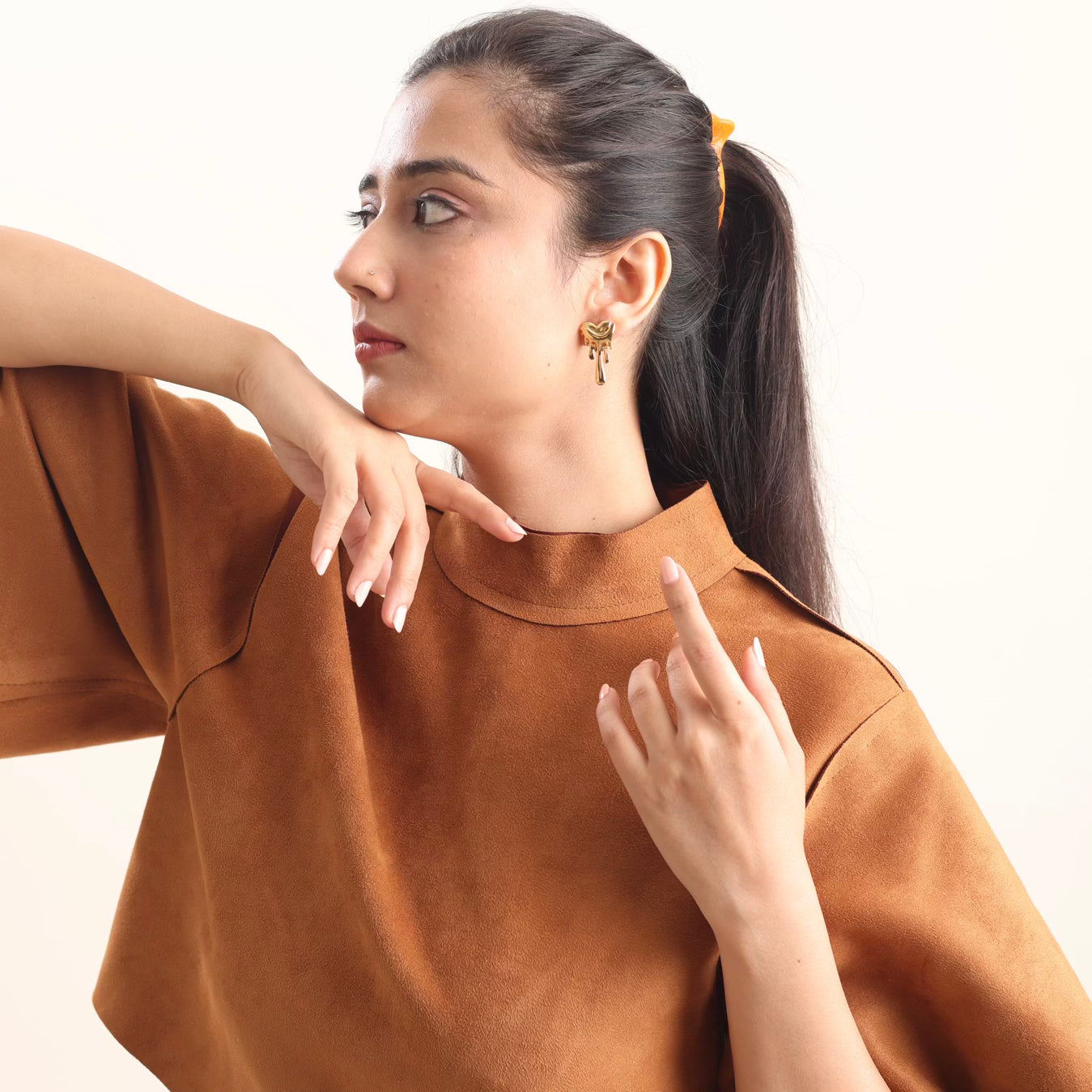 Melting Heart Earring 18K Gold Plated