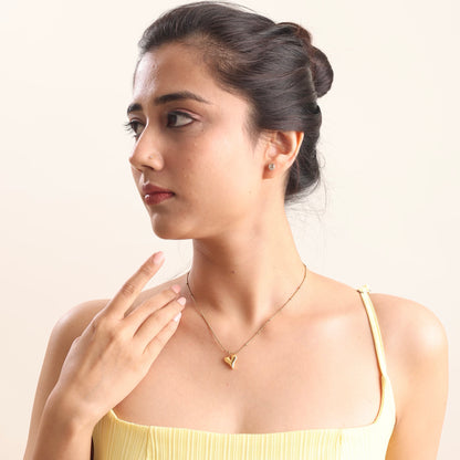 Heart Vintage Necklace 18K Gold Plated