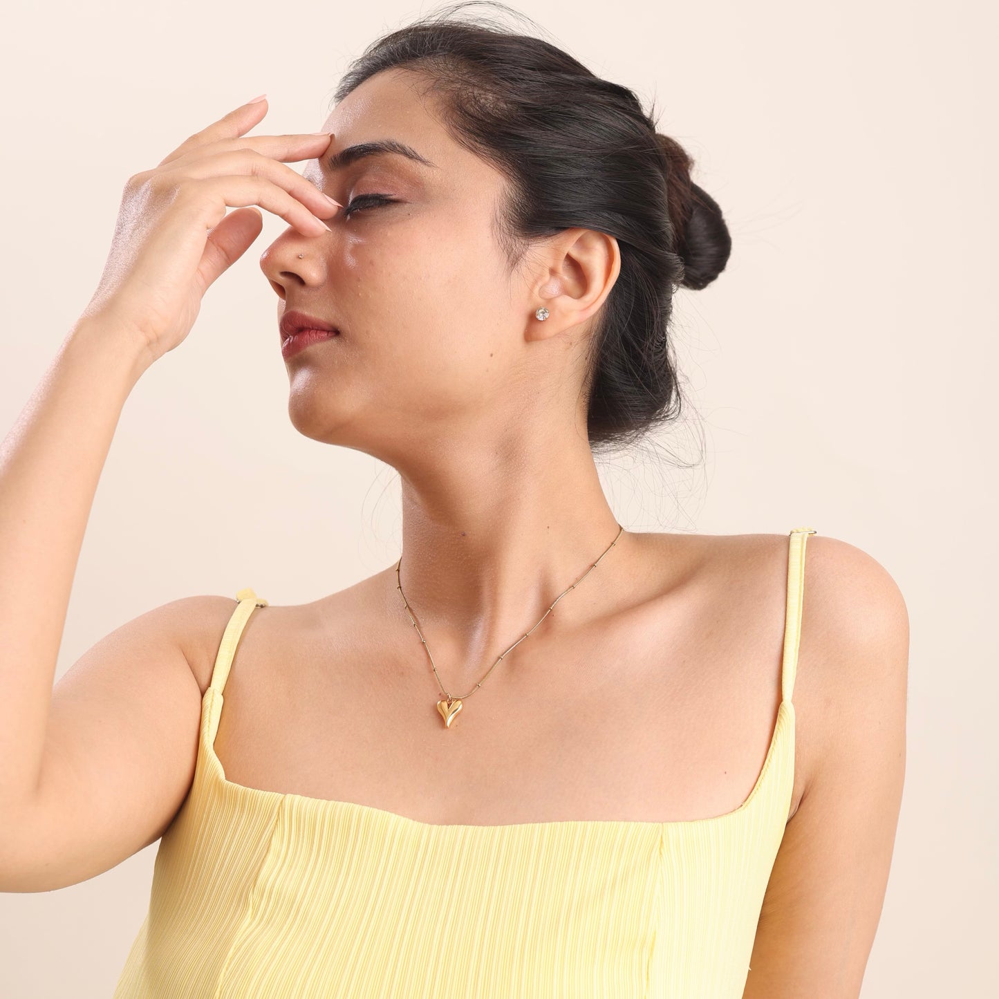 Heart Vintage Necklace 18K Gold Plated