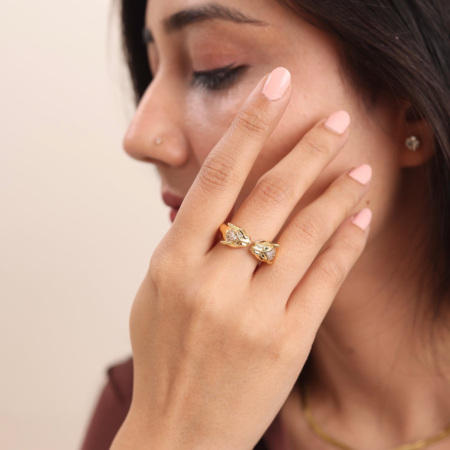 Jaguar  18K Gold Plated Ring