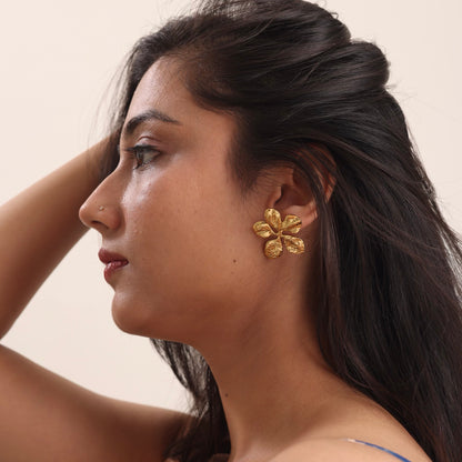 Flower Studs 18K Gold Plated Earring