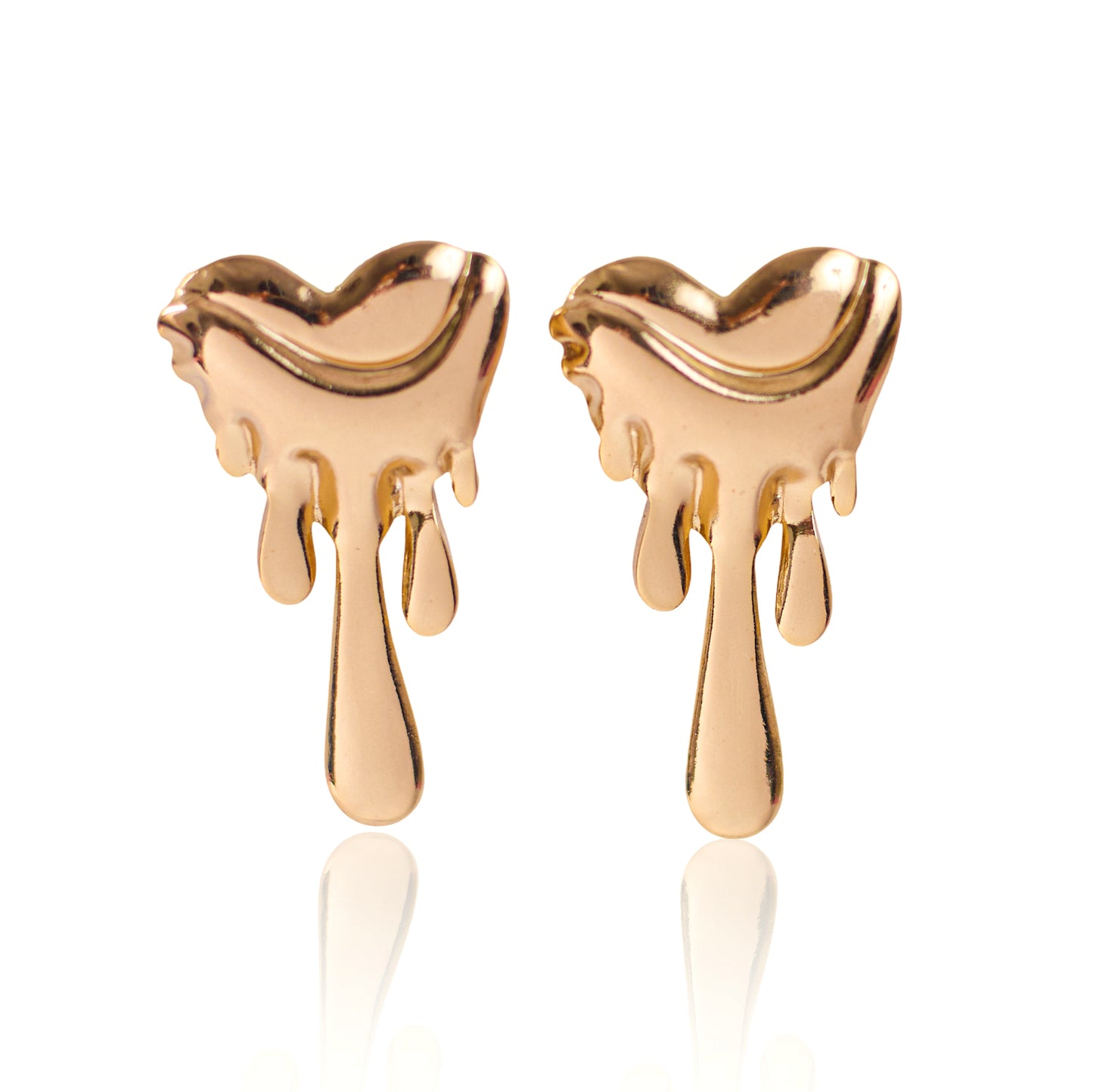 Melting Heart Earring 18K Gold Plated