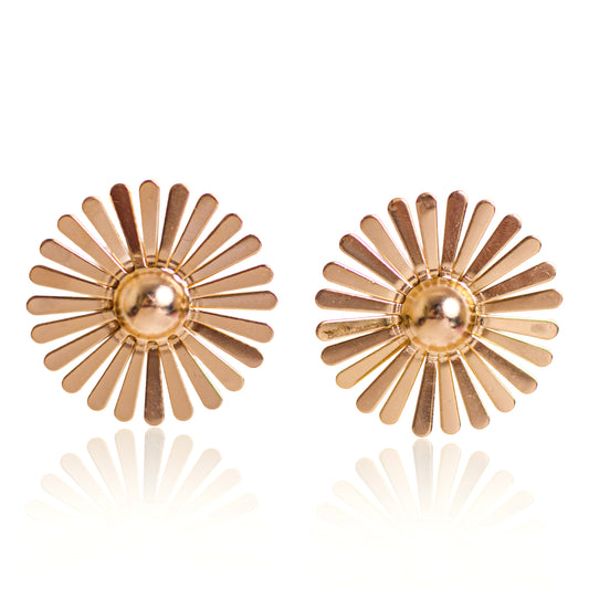 Sunburst Earring 18K Gold Plated