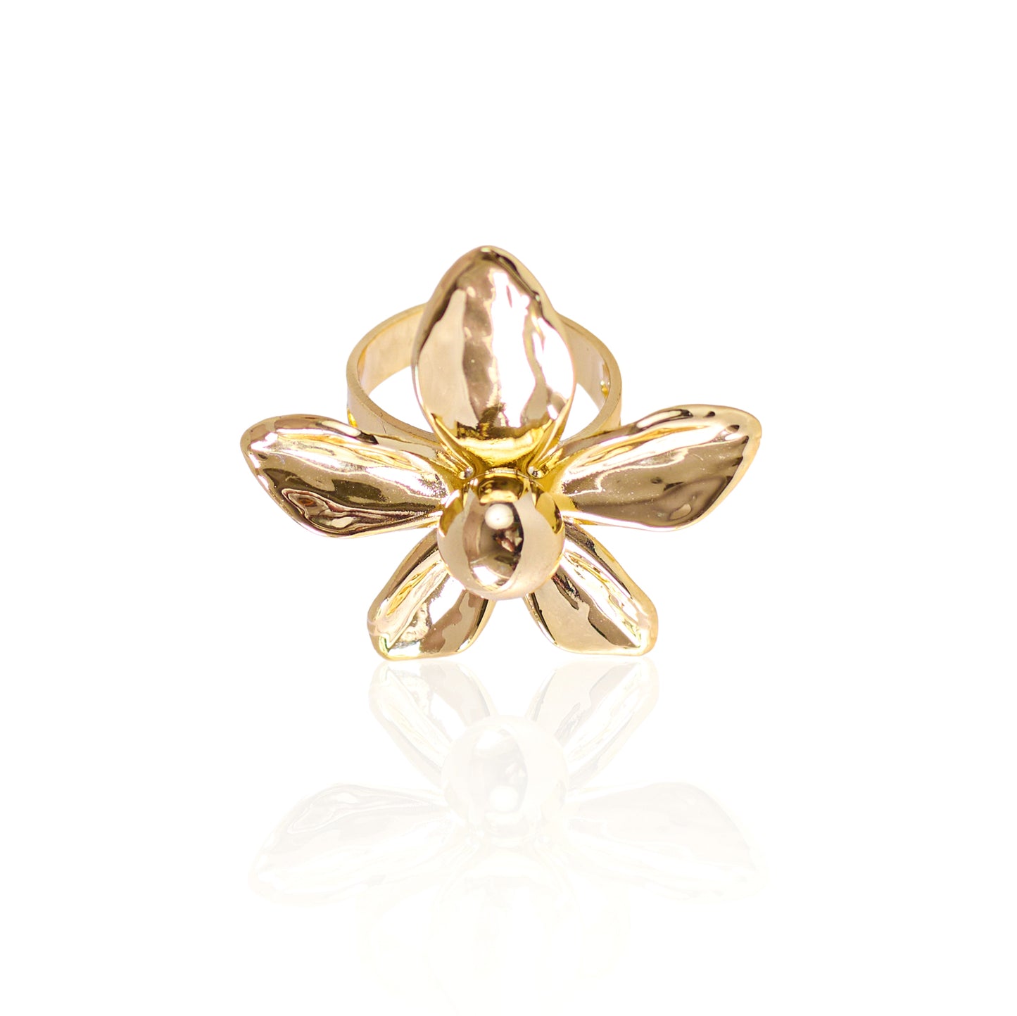 Flower 18K Gold Plated Ring