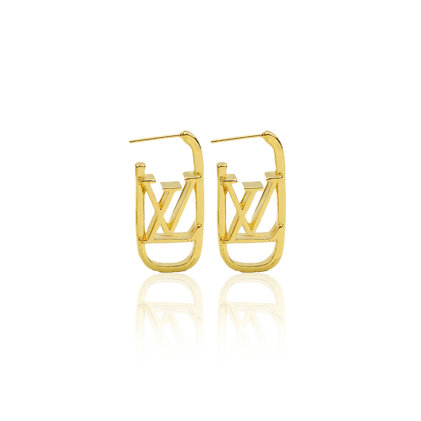 18K Gold Plated LV Earring