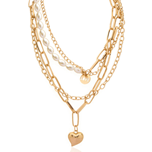 18K Gold Plated Chunky Necklace