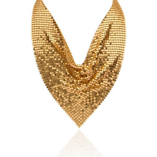 18K Gold Plated Mesh Necklace