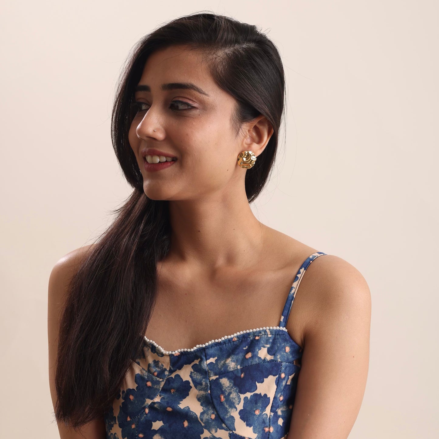 Cute Golden Studs 18K Gold Plated