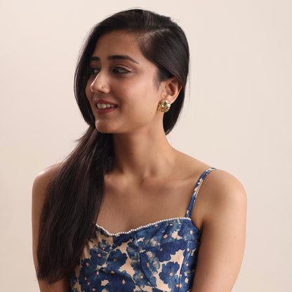 Cute Golden Studs 18K Gold Plated