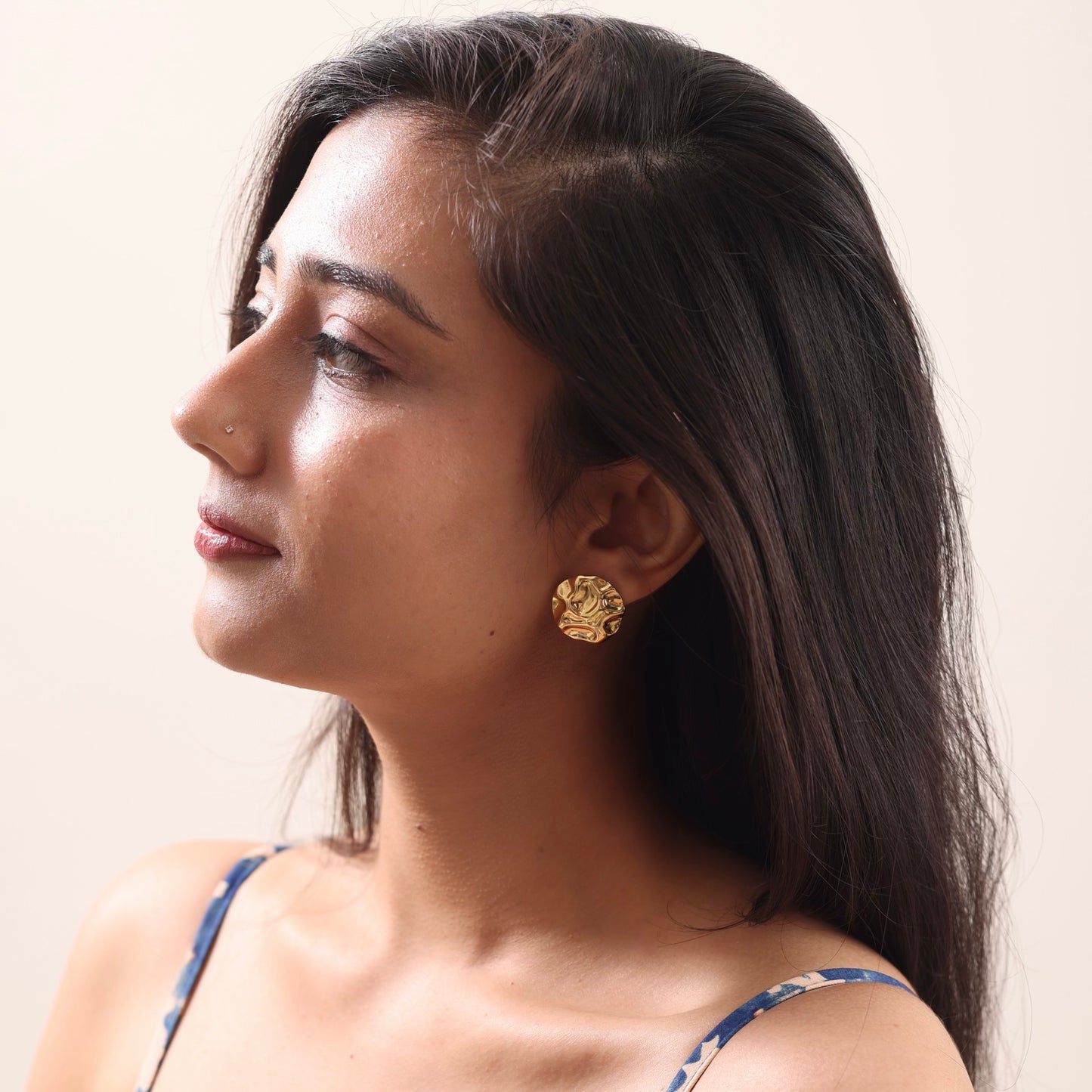 Cute Golden Studs 18K Gold Plated