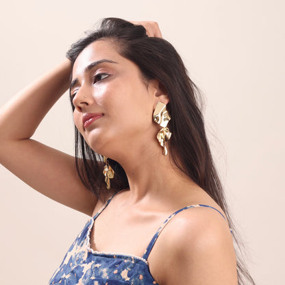 Chunky Party-wear 18K Gold Plated Earring
