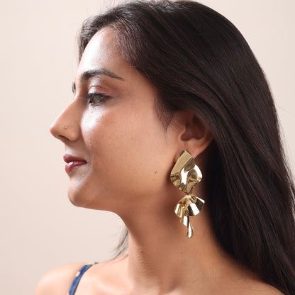 Chunky Party-wear 18K Gold Plated Earring