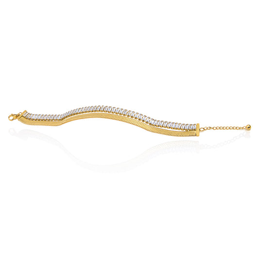 Elegant 18K Gold-Plated Anti-Tarnish Bracelet Set