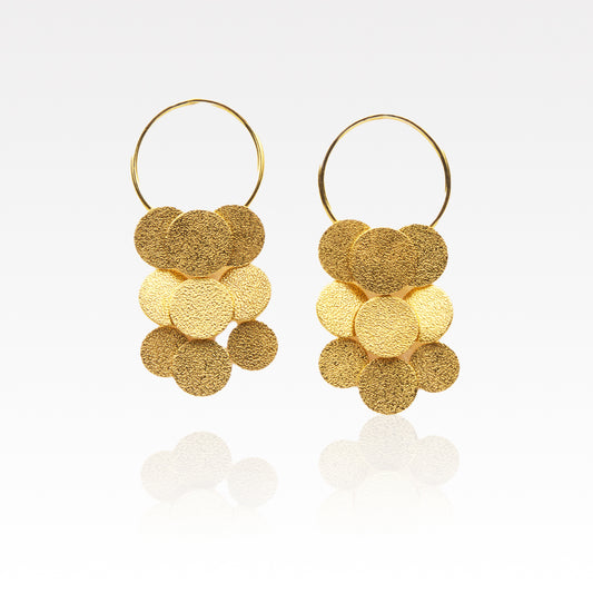 Coin Cascade Earring