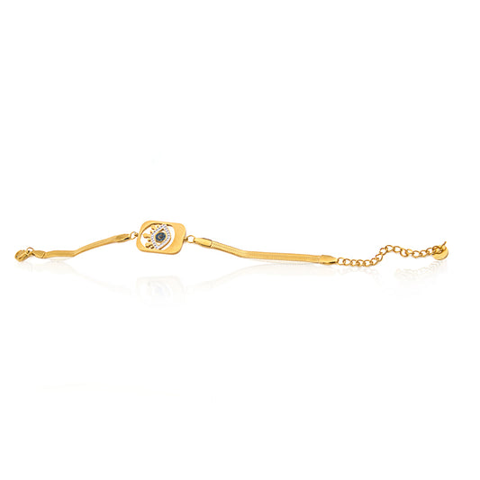 Cubic Evil Eye Bracelete