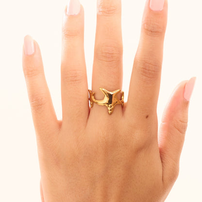 Star 18K Gold Plated Ring