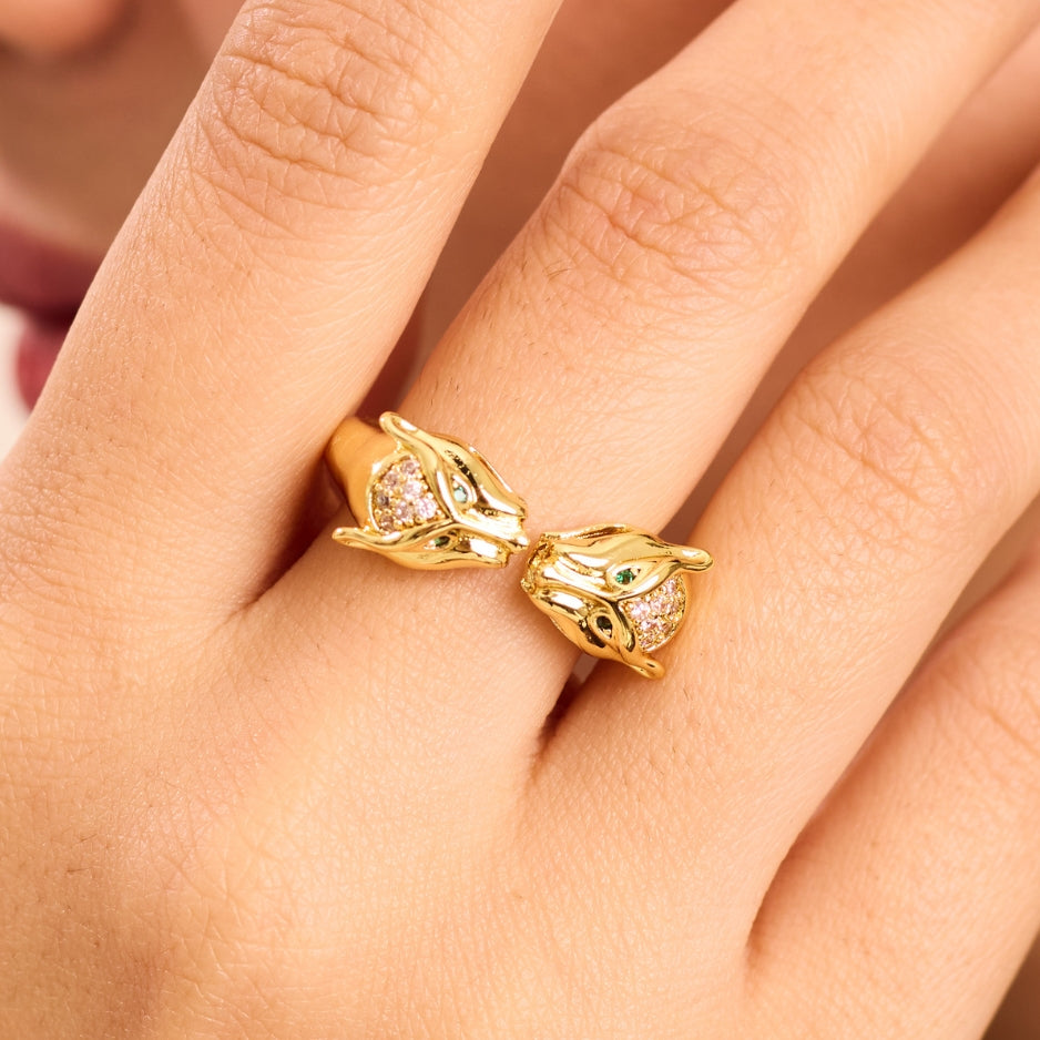 Jaguar  18K Gold Plated Ring