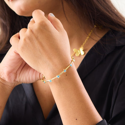 Starry Charm 18K Gold-Plated Anti-Tarnish Bracelet