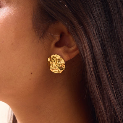 Cute Golden Studs 18K Gold Plated