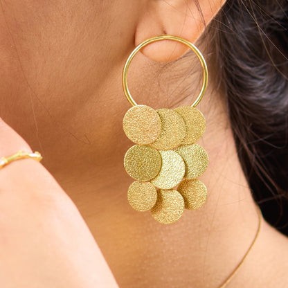 Coin Cascade Earring