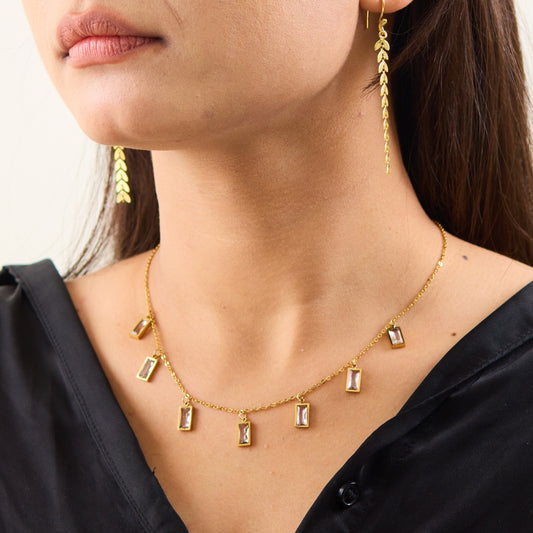 White Crystal Necklace