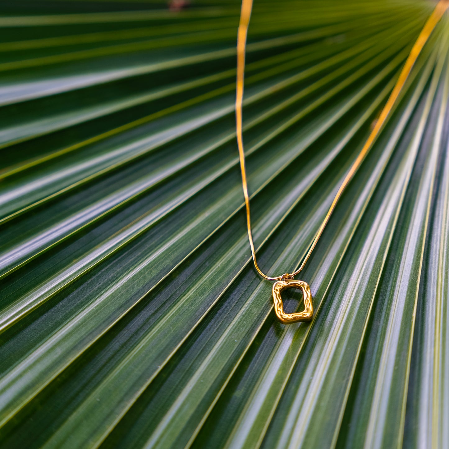 Hollow Square Necklace