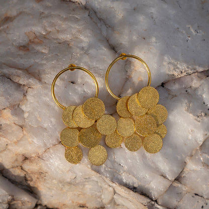 Coin Cascade Earring