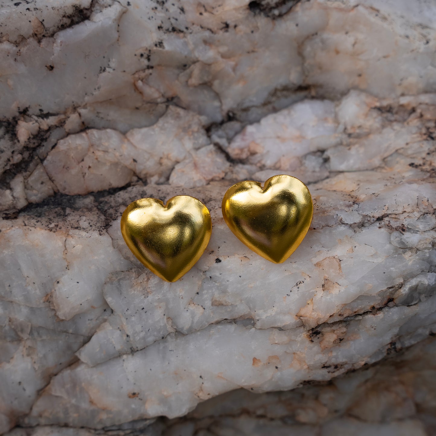 Chunky Heart Studs Earring