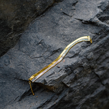 Elegant 18K Gold-Plated Anti-Tarnish Bracelet Set